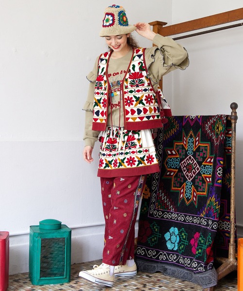 チャイハネ（チャイハネ）の「【チャイハネ】スアメルトレーナー（スウェット・レディース・ブラック/カーキ/ホワイト・FREE）」の16枚目の写真