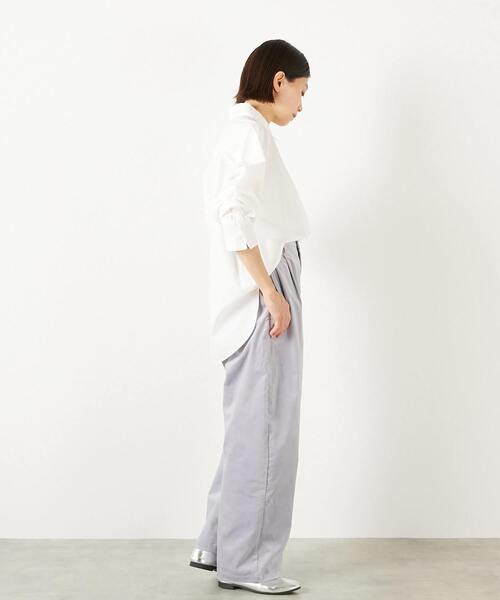 MELROSE claire（メルローズ クレール）の「【マイクロコールカーヴィーパンツ】（その他パンツ・レディース・クリーム/グレイッシュブルー/ブラウン・2/3/4）」の17枚目の写真