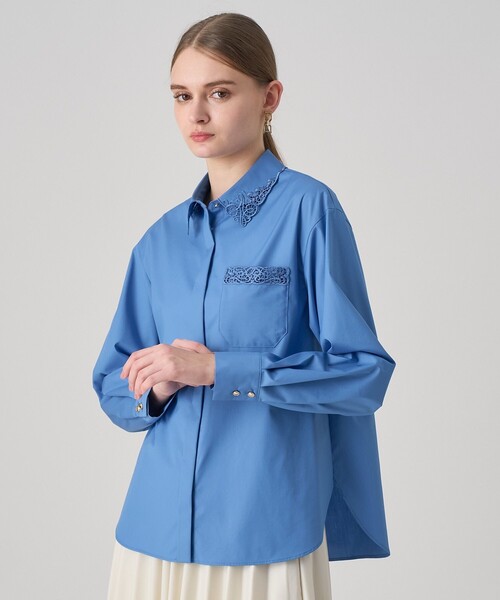 セール】エンブレム刺繍シャツ（シャツ/ブラウス）｜ANAYI（アナイ）の