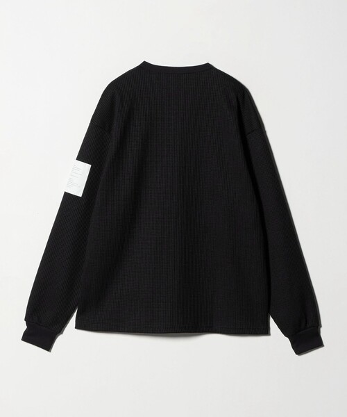 CITEN(シテン)の「<CITEN>ヘンリーネックワッフルロングスリーブシャツ(Tシャツ/カットソー・メンズ・ブラック/ホワイト・L/M)」の11枚目の写真