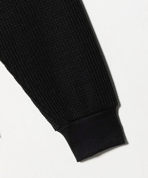 CITEN(シテン)の「<CITEN>ヘンリーネックワッフルロングスリーブシャツ(Tシャツ/カットソー・メンズ・ブラック/ホワイト・L/M)」の13枚目の写真