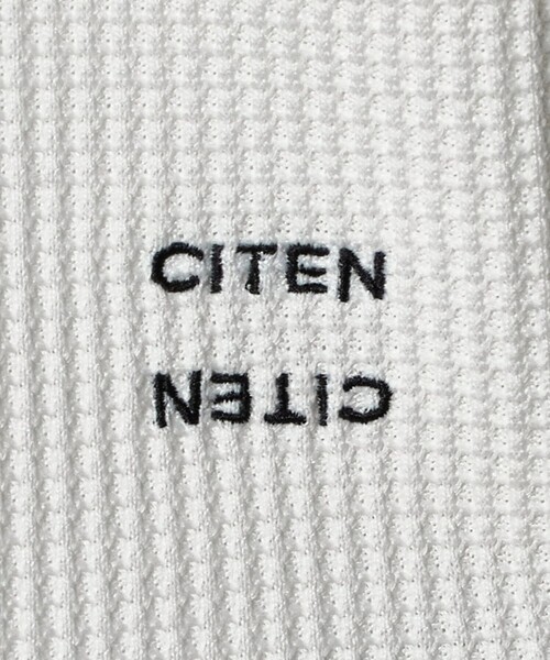 CITEN(シテン)の「<CITEN>ヘンリーネックワッフルロングスリーブシャツ(Tシャツ/カットソー・メンズ・ブラック/ホワイト・L/M)」の20枚目の写真