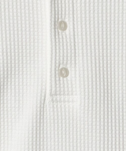CITEN(シテン)の「<CITEN>ヘンリーネックワッフルロングスリーブシャツ(Tシャツ/カットソー・メンズ・ブラック/ホワイト・L/M)」の21枚目の写真