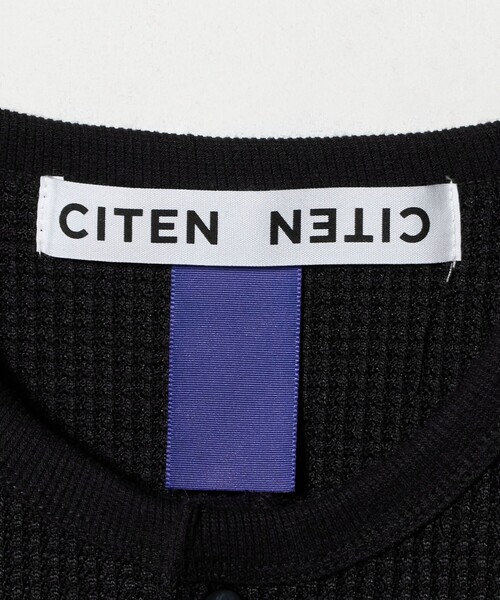 CITEN(シテン)の「<CITEN>ヘンリーネックワッフルロングスリーブシャツ(Tシャツ/カットソー・メンズ・ブラック/ホワイト・L/M)」の22枚目の写真