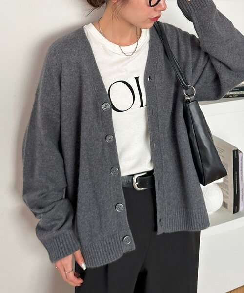 正規品♡レーヨンロゴ上下セット♡ダークグレー 新品】gelato pique♡リボンフェザーカーディガン ダークグレー - メルカリ