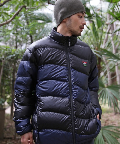 NANGA(ナンガ)の「MANASTASH/マナスタッシュ NANGA WAVE PUFFER JKT(ダウンジャケット/コート・メンズ・ブラック/マルチ/オリーブ系・S/M/L/XL)」の6枚目の写真