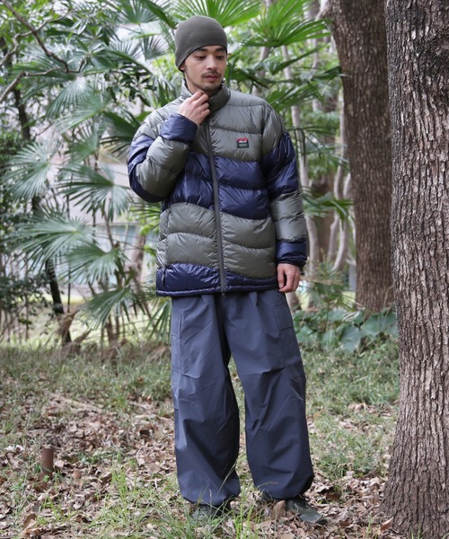 NANGA(ナンガ)の「MANASTASH/マナスタッシュ NANGA WAVE PUFFER JKT(ダウンジャケット/コート・メンズ・ブラック/マルチ/オリーブ系・S/M/L/XL)」の10枚目の写真