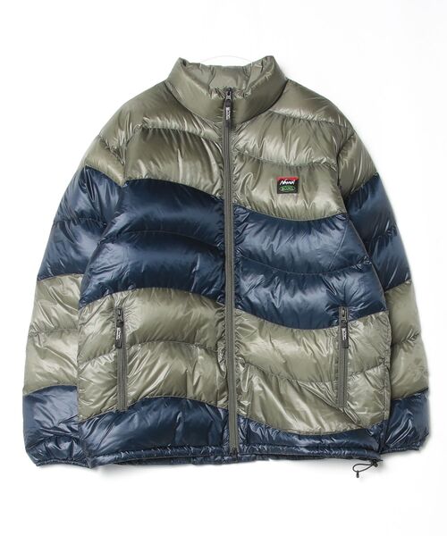 NANGA(ナンガ)の「MANASTASH/マナスタッシュ NANGA WAVE PUFFER JKT(ダウンジャケット/コート・メンズ・ブラック/マルチ/オリーブ系・S/M/L/XL)」の11枚目の写真