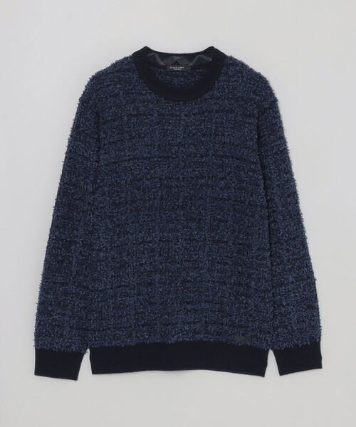 BLACK LABEL CRESTBRIDGE(ブラックレーベル・クレストブリッジ)の「ツィーディークルーネックニット(ニット/セーター・メンズ・ブラック/ネイビー・M/L/XL)」の12枚目の写真
