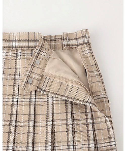 LOVETOXIC（ラブトキシック）の「【卒服・セレモニー】チェック柄プリーツスカパン（スーツスカート・キッズ・ブラック/アイボリー/ベージュ/ネイビー・L:160cm/M:150cm）」の15枚目の写真