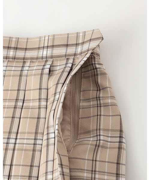 LOVETOXIC（ラブトキシック）の「【卒服・セレモニー】チェック柄プリーツスカパン（スーツスカート・キッズ・ブラック/アイボリー/ベージュ/ネイビー・L:160cm/M:150cm）」の17枚目の写真