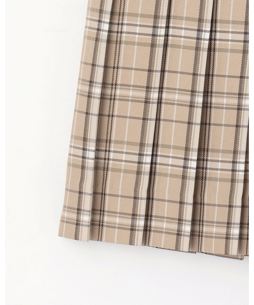 LOVETOXIC（ラブトキシック）の「【卒服・セレモニー】チェック柄プリーツスカパン（スーツスカート・キッズ・ブラック/アイボリー/ベージュ/ネイビー・L:160cm/M:150cm）」の18枚目の写真