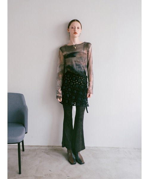 sahara（サハラ）の「Multiway Openwork Apron/マルチウェイオープンワークエプロン（スカート・レディース・アイボリー/ブラック・FREE）」の20枚目の写真