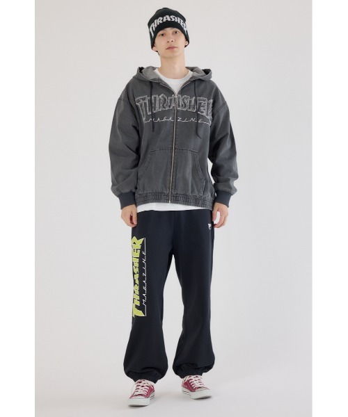 RODEO CROWNS WIDE BOWL（ロデオクラウンズワイドボウル）の「THRASHER デニムフードブルゾン（ブルゾン・レディース・ブラウン/ブルー/ブラック・FREE）」の21枚目の写真