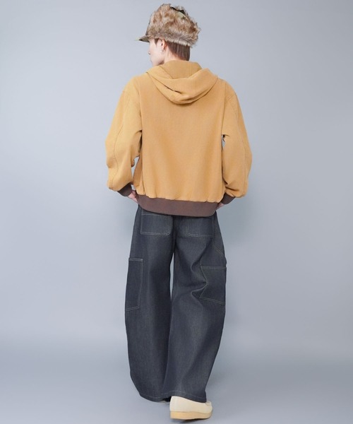 SPINNS（スピンズ）の「2WAYコットンフライトキャップ/防寒/耳当て付き/カモフラージュ柄/ユニセックス（キャップ・メンズ・ベージュ/グリーン系その他/ブラック/ベージュ系その他・ONESIZE）」の20枚目の写真