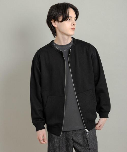 SENSE OF PLACE by URBAN RESEARCH（センスオブプレイスバイアーバンリサーチ）の「ウラキモウクルーネックジップスウェット（スウェット・メンズ・アイボリー/グレー/ブラック・MEDIUM/LARGE）」の5枚目の写真