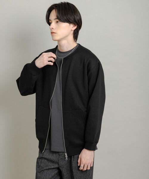 SENSE OF PLACE by URBAN RESEARCH（センスオブプレイスバイアーバンリサーチ）の「ウラキモウクルーネックジップスウェット（スウェット・メンズ・アイボリー/グレー/ブラック・MEDIUM/LARGE）」の6枚目の写真