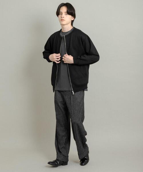 SENSE OF PLACE by URBAN RESEARCH（センスオブプレイスバイアーバンリサーチ）の「ウラキモウクルーネックジップスウェット（スウェット・メンズ・アイボリー/グレー/ブラック・MEDIUM/LARGE）」の11枚目の写真