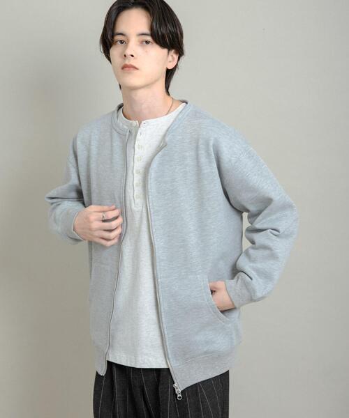 SENSE OF PLACE by URBAN RESEARCH（センスオブプレイスバイアーバンリサーチ）の「ウラキモウクルーネックジップスウェット（スウェット・メンズ・アイボリー/グレー/ブラック・MEDIUM/LARGE）」の22枚目の写真