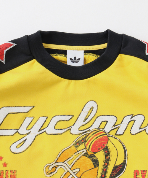 adidas Originals(アディダスオリジナルス)の「adidas / アディダス アーカイブ サイクリング スウェットシャツ(スウェット・メンズ・イエロー・LARGE/MEDIUM)」の5枚目の写真