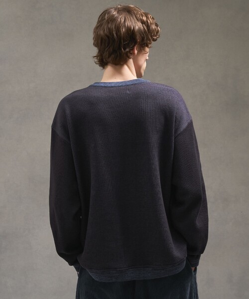 PUBLIC TOKYO（パブリックトウキョウ）の「ウォッシャブルショーティニット（ニット/セーター・メンズ・カーキ/ブルー/ブラウン・1/3/2）」の9枚目の写真