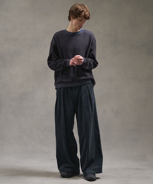 PUBLIC TOKYO（パブリックトウキョウ）の「ウォッシャブルショーティニット（ニット/セーター・メンズ・カーキ/ブルー/ブラウン・1/3/2）」の10枚目の写真