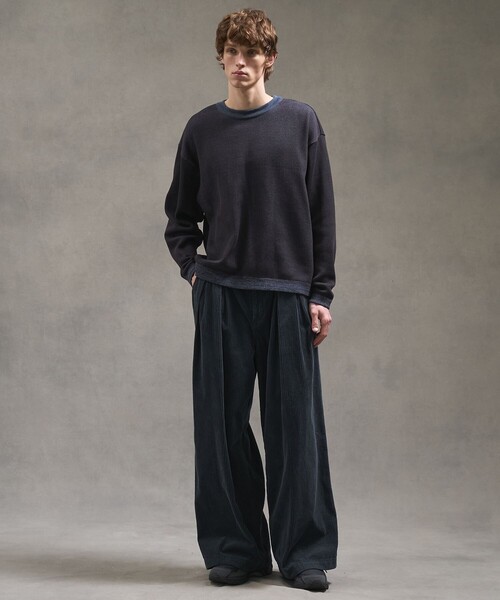 PUBLIC TOKYO（パブリックトウキョウ）の「ウォッシャブルショーティニット（ニット/セーター・メンズ・カーキ/ブルー/ブラウン・1/3/2）」の11枚目の写真