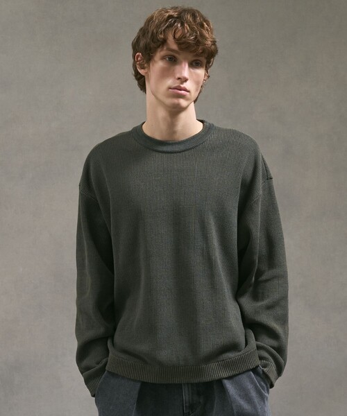 PUBLIC TOKYO（パブリックトウキョウ）の「ウォッシャブルショーティニット（ニット/セーター・メンズ・カーキ/ブルー/ブラウン・1/3/2）」の14枚目の写真