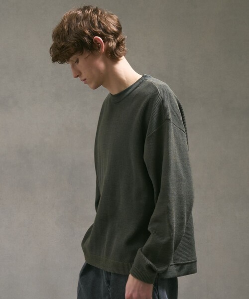 PUBLIC TOKYO（パブリックトウキョウ）の「ウォッシャブルショーティニット（ニット/セーター・メンズ・カーキ/ブルー/ブラウン・1/3/2）」の16枚目の写真