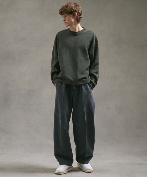 PUBLIC TOKYO（パブリックトウキョウ）の「ウォッシャブルショーティニット（ニット/セーター・メンズ・カーキ/ブルー/ブラウン・1/3/2）」の18枚目の写真