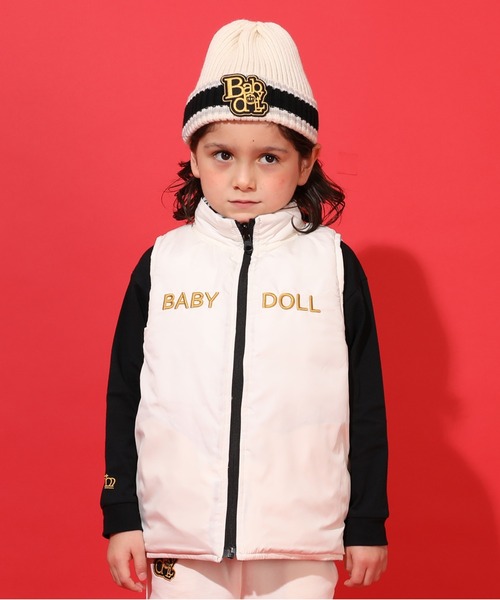 BABYDOLL（ベビードール）の「モノグラム3WAYリバーシブル中綿ベスト 1041K（ダウンベスト・キッズ・オフホワイト・90cm/110cm/120cm/140cm/100cm/130cm）」の16枚目の写真