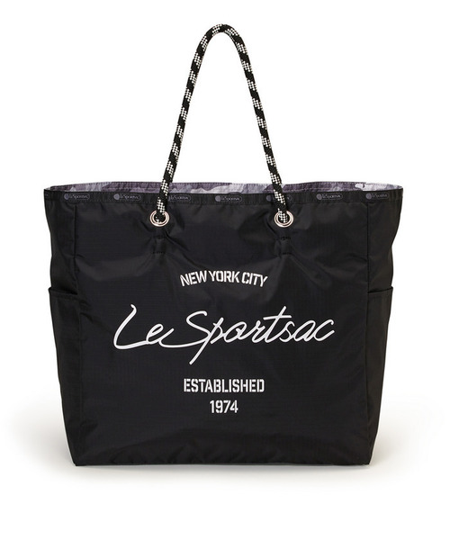 LeSportsac(レスポートサック)の「LARGE 2 WAY TOTE 2ウェイブラック/グレーカモ(トートバッグ・レディース・ブラック・FREE)」の5枚目の写真