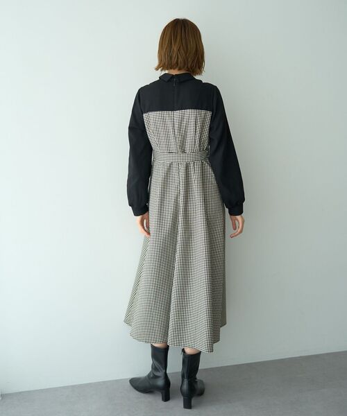 YECCA VECCA(イェッカヴェッカ)の「チェック柄ベアドッキングワンピース(ワンピース・レディース・その他5/チェック・FREE)」の20枚目の写真