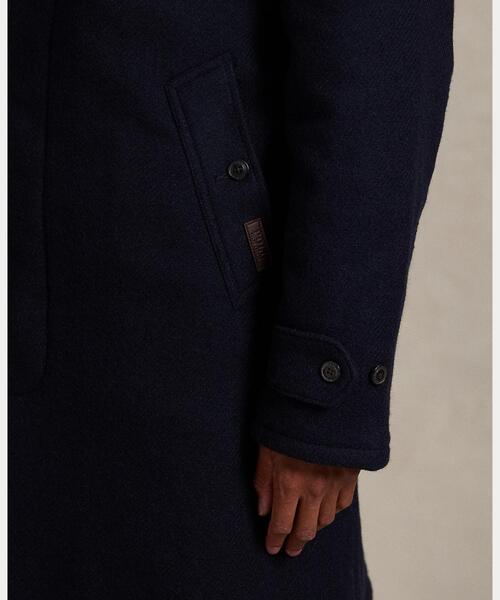 POLO RALPH LAUREN(ポロ ラルフ ローレン)の「Langdon ウール ウォーキング コート(ステンカラーコート・メンズ・ネイビー系1・M/L/S/XL)」の2枚目の写真