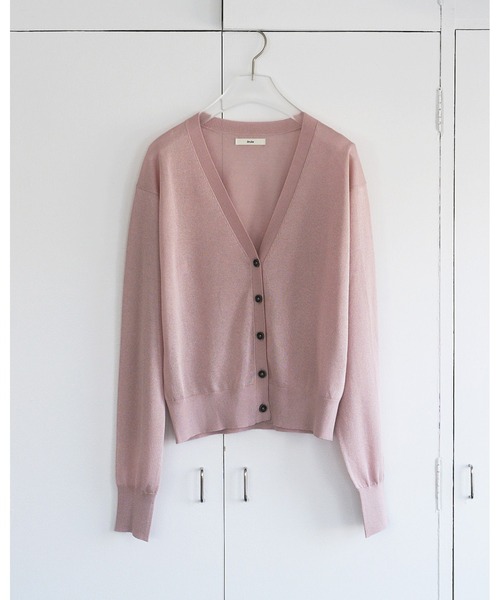 anuke（アンヌーク）の「Highgauge Sheer Cardigan（カーディガン/ボレロ・レディース・ブラウン/ピンク/グレイッシュベージュ・FREE）」の15枚目の写真