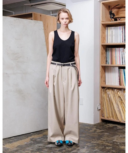 voaaov ラップパンツ VOAAOV（ヴォアーブ）の「VOAAOV ラップテーパードパンツ black