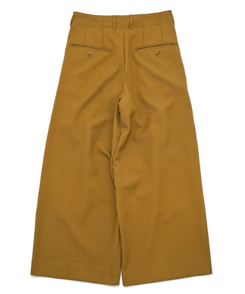 VOAAOV（ヴォアーブ）の「【VOAAOV】 BISHU OLD WOOL GABARDINE Tuck Wide Pants（スラックス・メンズ・ベージュ/ブラック/キャメル・0/1/2）」の11枚目の写真