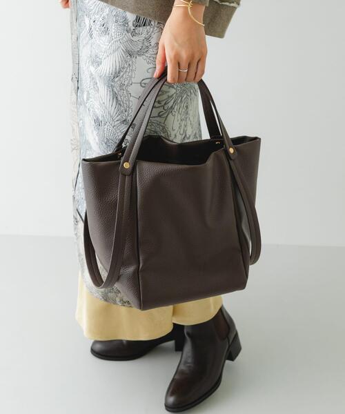 RODE SKO（ロデスコ）の「2WAYバケツバッグ（トートバッグ・レディース・ブラック/ブラウン・ONE）」の12枚目の写真