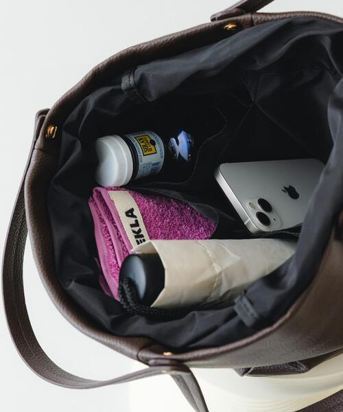 RODE SKO（ロデスコ）の「2WAYバケツバッグ（トートバッグ・レディース・ブラック/ブラウン・ONE）」の5枚目の写真