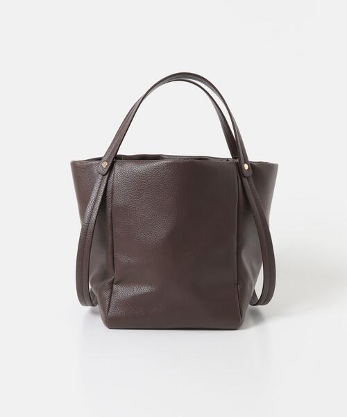 RODE SKO（ロデスコ）の「2WAYバケツバッグ（トートバッグ・レディース・ブラック/ブラウン・ONE）」の4枚目の写真
