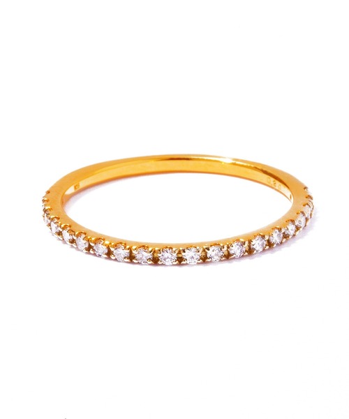 les bonbon(ルボンボン)の「【les bon bon】K18 half eternity diamond ring/ハーフエタニティ ダイヤモンド リング BOB797(リング・レディース・ゴールド・3/5/9/11/13/15 )」の3枚目の写真