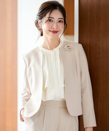 セレモニーダブルクロス クルーカラー ジャケット