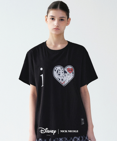 NICK&NICOLE(ニックアンドニコール)の「DISNEY i LOVE 101 DALMATIAN TOP_BLACK(Tシャツ/カットソー・レディース・その他・FREE)」の2枚目の写真