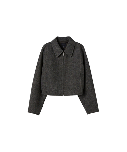 LAP(ラップ)の「(ハンド) ウールカラージップアップジャンパー AQ4WTA61(その他アウター・レディース・ネイビー/ブラウン・FREE)」の10枚目の写真