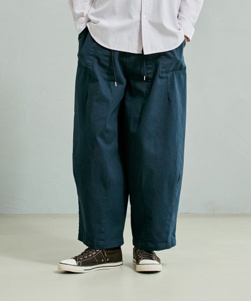 FRIZMWORKS(フリズムワークス)の「TWILL BALLOON PANTS _ NAVY(その他パンツ・メンズ・その他・SMALL/MEDIUM/LARGE/X-LARGE)」の1枚目の写真