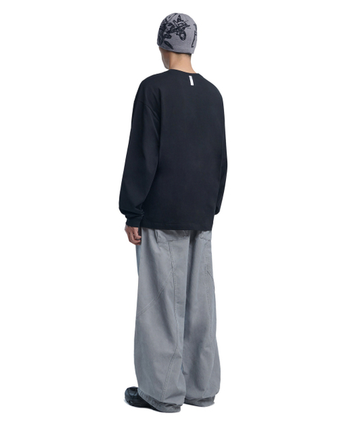 NOMANUAL(NOMANUAL)の「OVERSIZED V.C PANTS - WASHED GRAY(その他パンツ・レディース・その他・MEDIUM/LARGE/SMALL)」の4枚目の写真