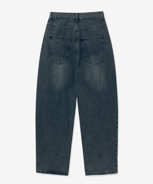 VTWO（ブイツー）の「ヴィンテージウォッシュワイドデニムパンツ (ブルー)（デニムパンツ・メンズ・その他・SMALL/MEDIUM/LARGE）」の4枚目の写真