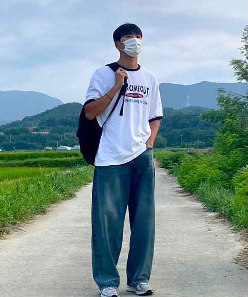 VTWO（ブイツー）の「ヴィンテージウォッシュワイドデニムパンツ (ブルー)（デニムパンツ・メンズ・その他・SMALL/MEDIUM/LARGE）」の13枚目の写真