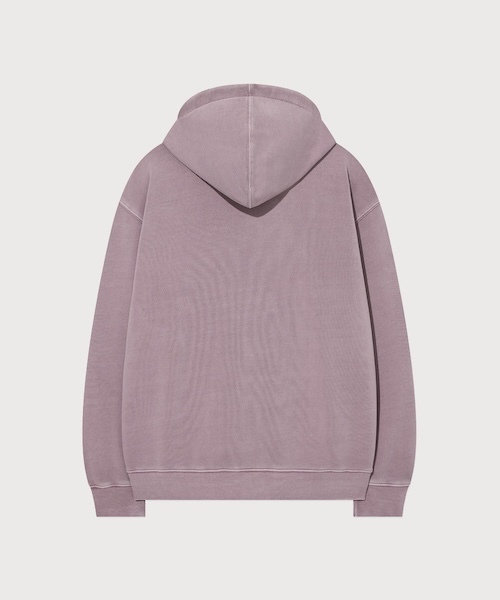 COVERNAT（カバーナット）の「PIGMENT ARCH LOGO HOODIE ZIP-UP（パーカー・メンズ・ブラウン/ネイビー/ライトパープル・X-LARGE/LARGE/MEDIUM/SMALL/XX-LARGE/X-SMALL）」の14枚目の写真