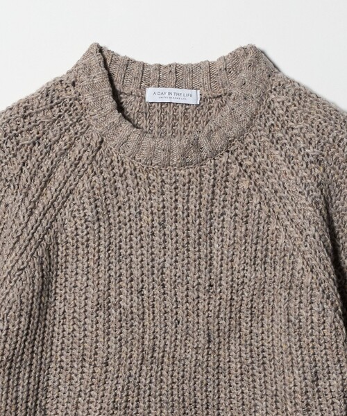 A DAY IN THE LIFE UNITED ARROWS（アデイインザライフユナイテッドアローズ）の「アゼ ネップ バイカラー ハイネックニット ＜A DAY IN THE LIFE＞（ニット/セーター・レディース・ダークグリーン/オフホワイト/ベージュ/ライトグレー・FREE）」の16枚目の写真